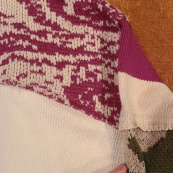 Chic Lucky Brand Cardigan with Camouflage and Purple Accents Size small - Picture 5 of 8